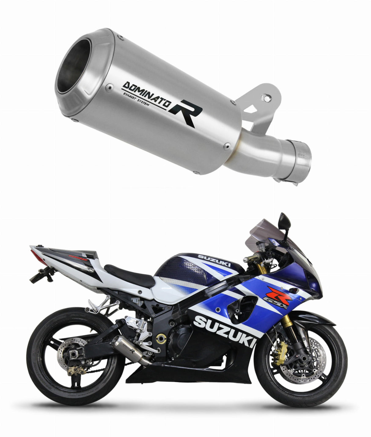 Suzuki GSXR 1000 K1 - K4 2001 - 2004 Exhaust Silencer Muffler Slip-on GPS + dB killer medium 20 m.