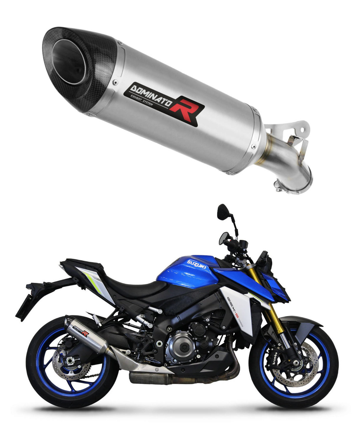 Suzuki GSX-S 1000 / 1000 GT / 950 2021 - 2024 Exhaust Silencer Muffler HP8 + db killer 20 m.
