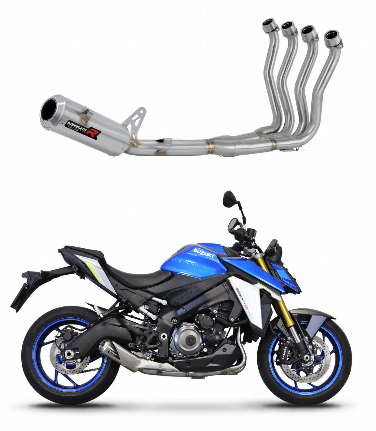 Suzuki GSX-S 1000 / 1000 GT / 950 2021 - 2024 Full Exhaust System Silencer GP + db killer 20 m.