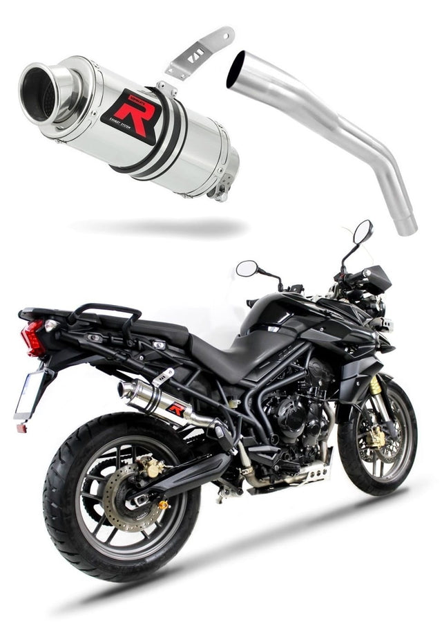 Triumph TIGER 800 XC XR 2015 - 2017 Exhaust Silencer Muffler GP1 + dB killer medium 20 m.