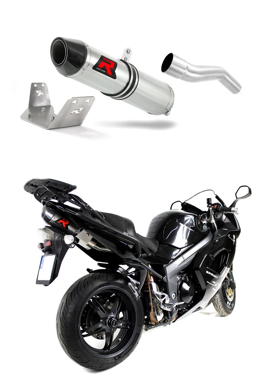 Triumph SPRINT 1050 ST 2005 - 2012 Exhaust Silencer Muffler HP2 + dB killer medium 20 m.
