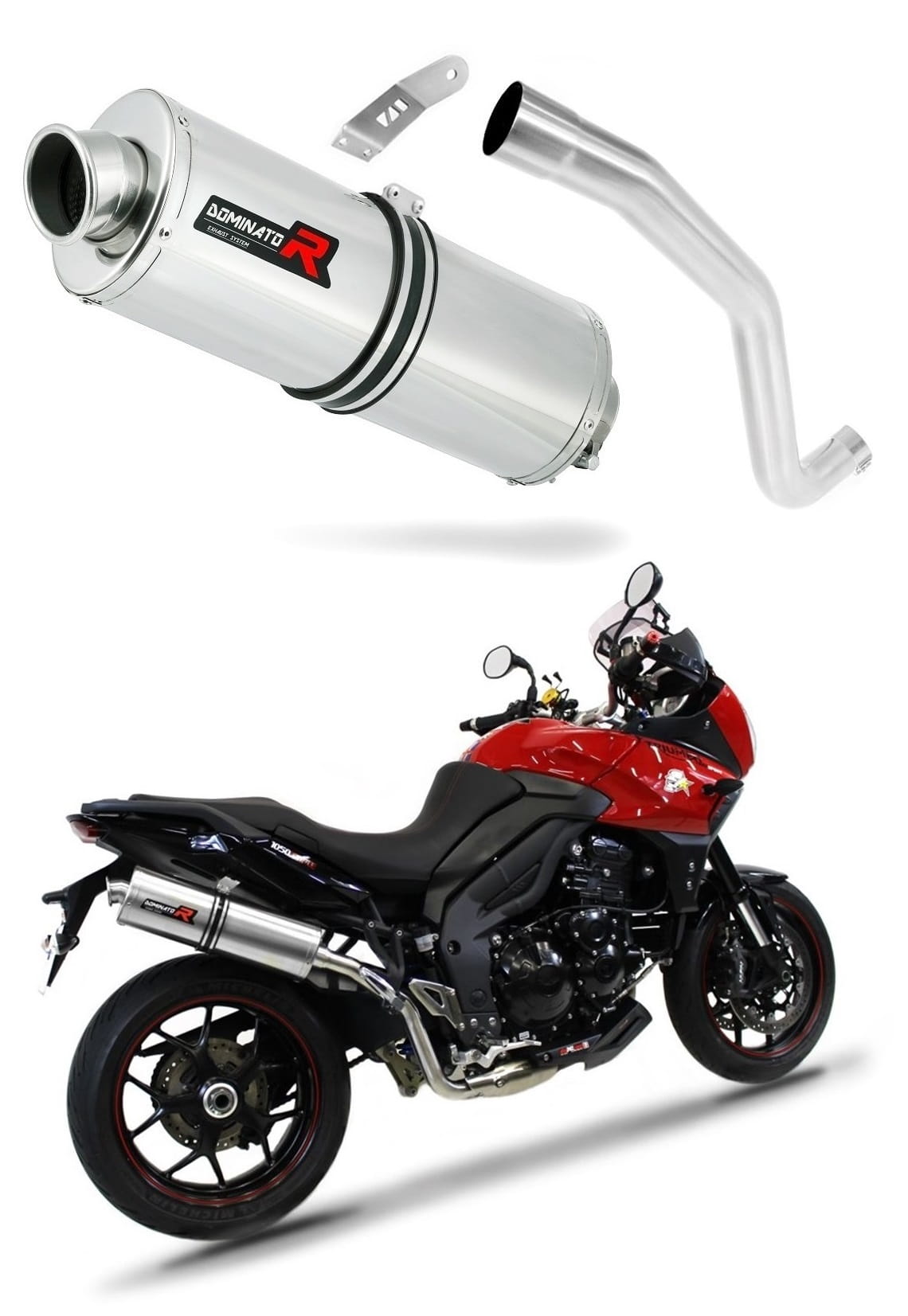 Triumph TIGER SPORT 1050 2016 - 2020 HI Level Exhaust Silencer Muffler OV + dB killer medium 20 m.