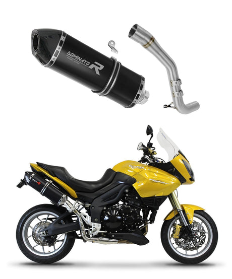 Triumph Tiger 1050 2006 - 2012 Exhaust Silencer Muffler HP7 BLACK + dB killer medium 20 m.
