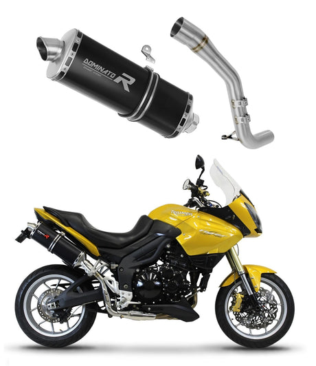 Triumph Tiger 1050 2006 - 2012 Exhaust Silencer Muffler P7 BLACK + dB killer medium 20 m.