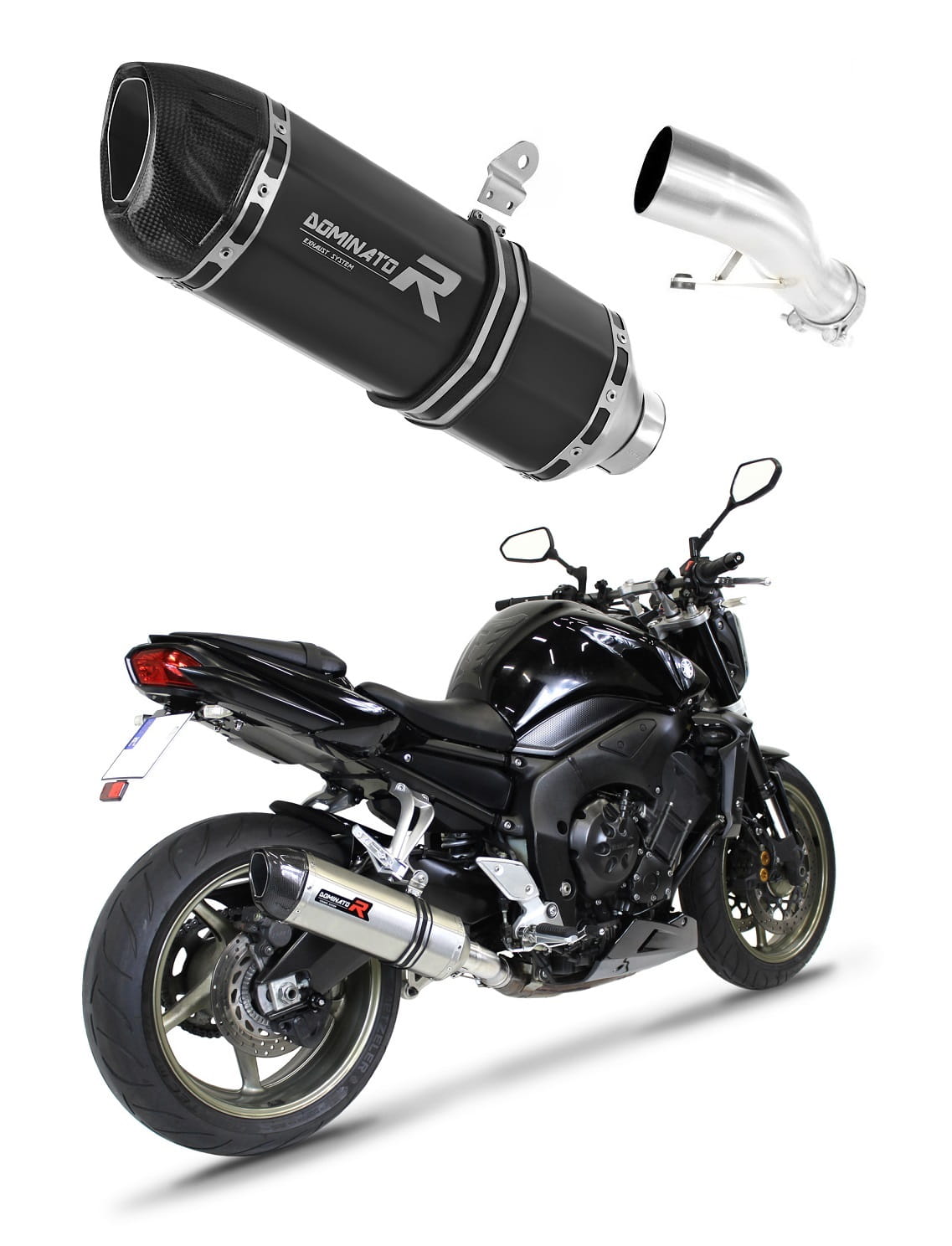 Yamaha FZ1 FAZER 1000 2006 - 2015 Exhaust Silencer Muffler HP1 BLACK + dB killer medium 20 m.