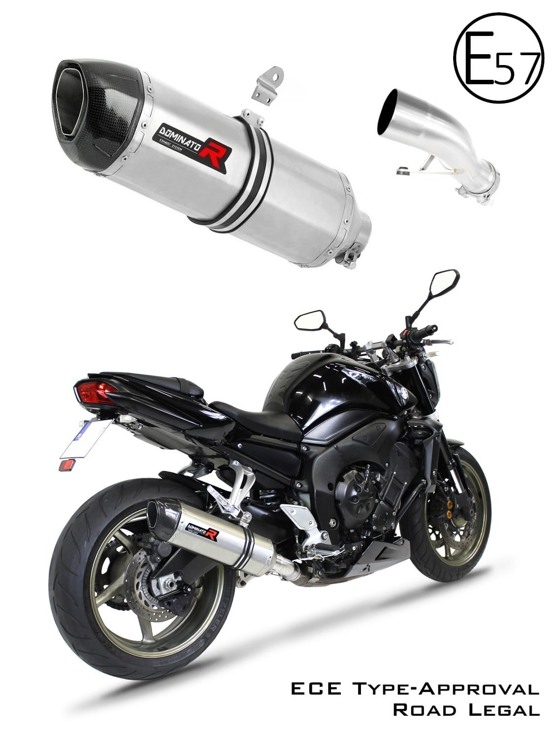 YAMAHA FZ1 1000 FAZER EU Approved Exhaust Silencer HP1 2006 - 2015 20 m.