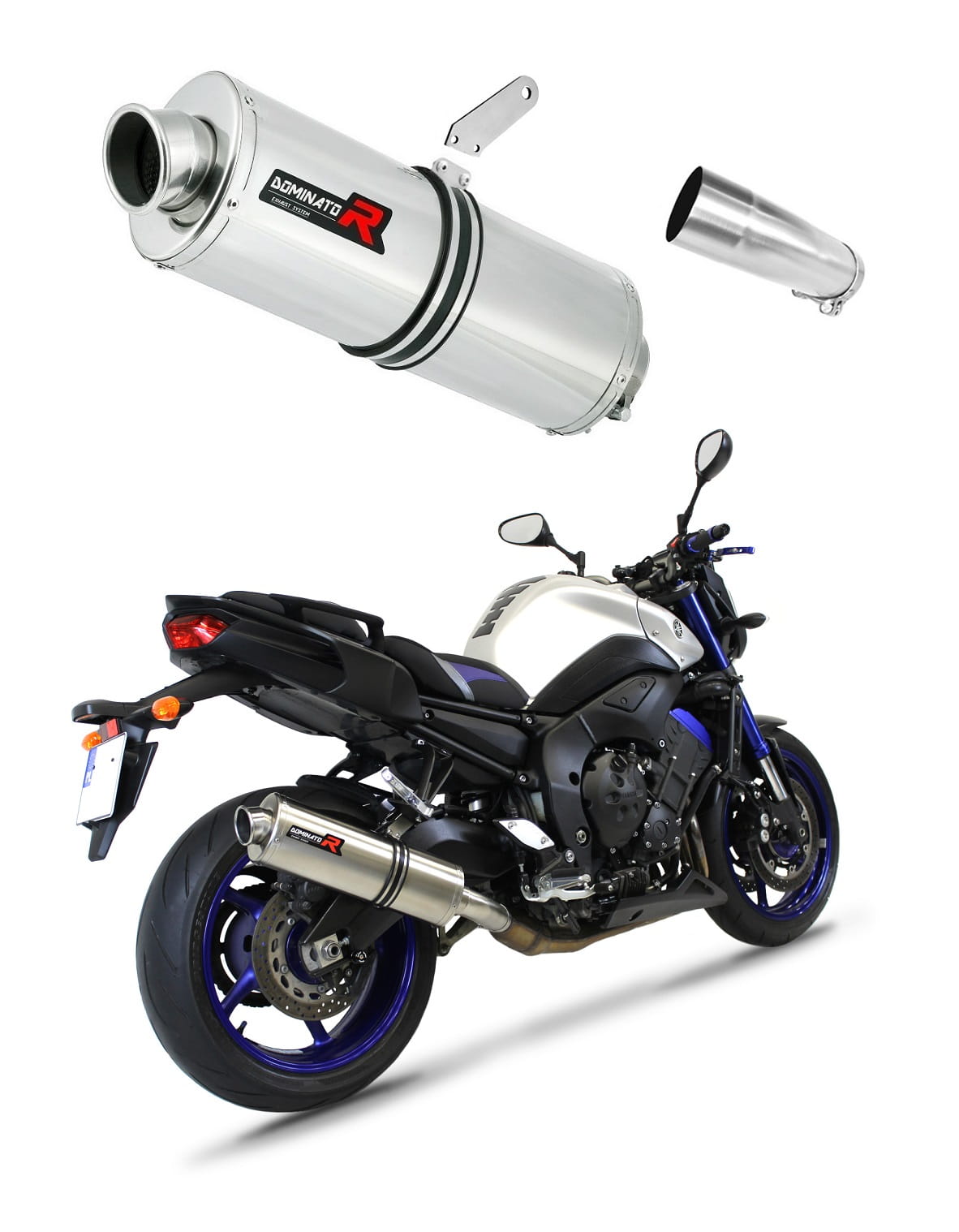 Yamaha FZ8 FAZER 2010 - 2016 Exhaust Silencer Muffler OV + dB killer medium 20 m.