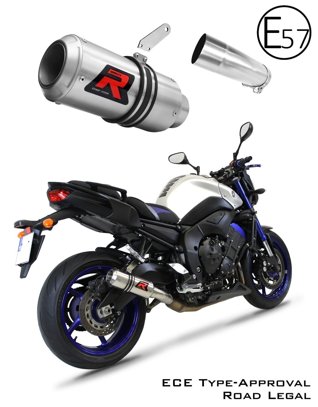 FZ 8 N / FZ8 S FAZER EU Approved Exhaust Silencer GP 2010 - 2016 20 m.