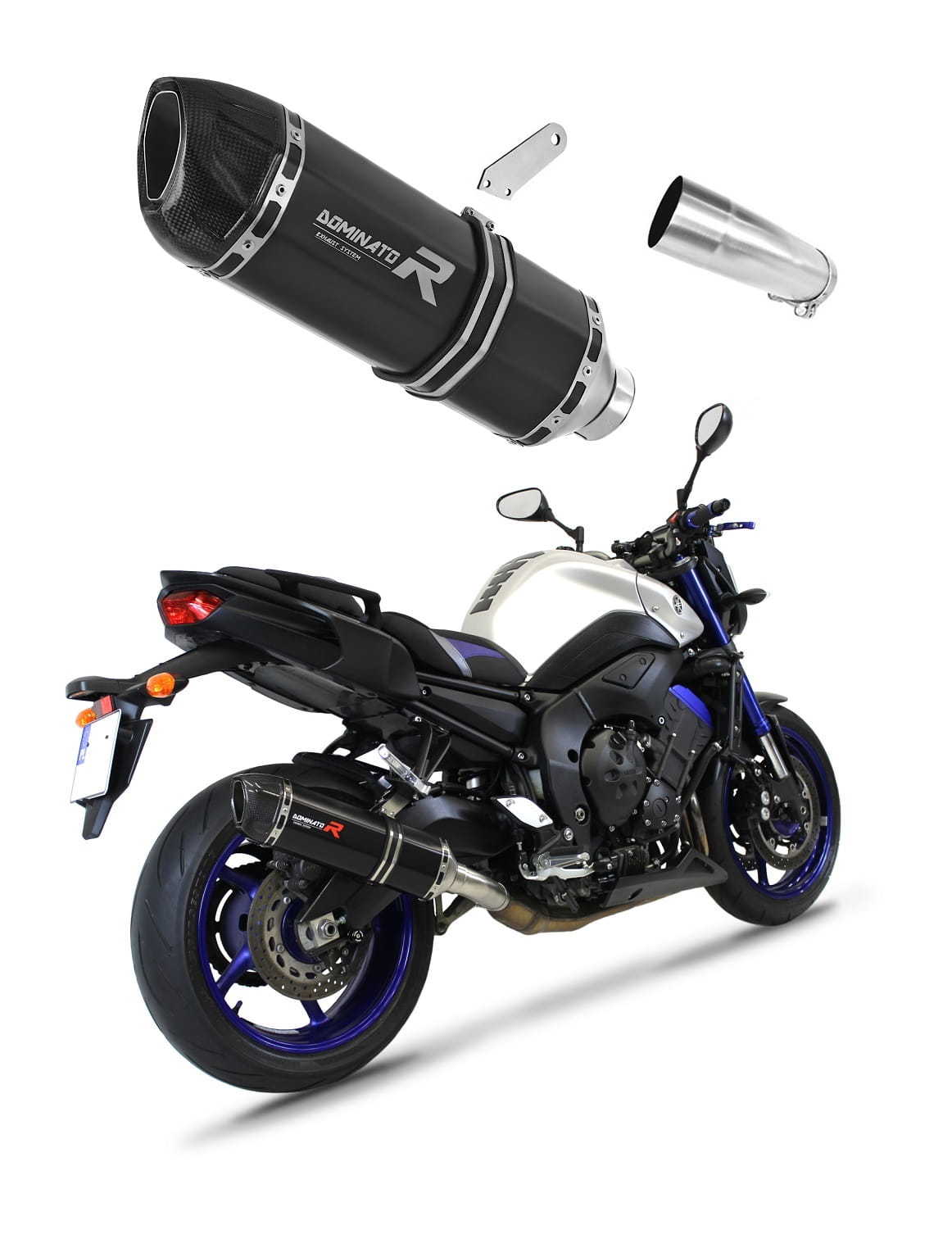 Yamaha FZ8 FAZER 2010 - 2016 Exhaust Silencer Muffler HP1 BLACK + dB killer medium 20 m.