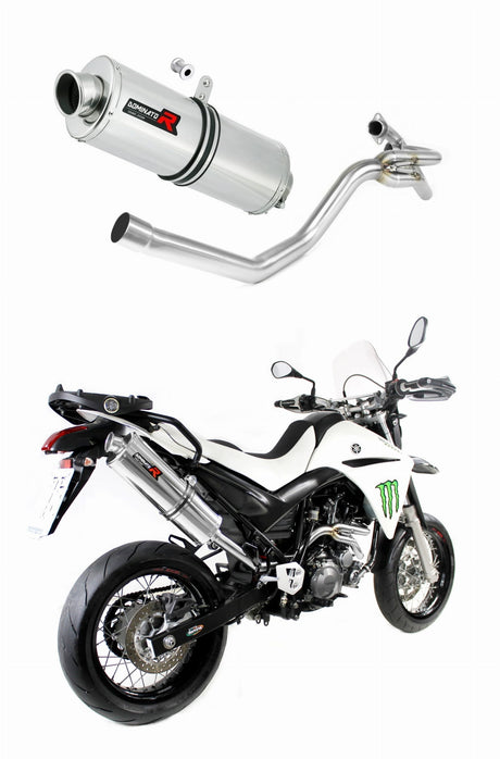 Yamaha XT 660 R 2004 - 2016 side manifold 2 in 1 Exhaust Silencer Muffler OV + dB killer medium 20 m.