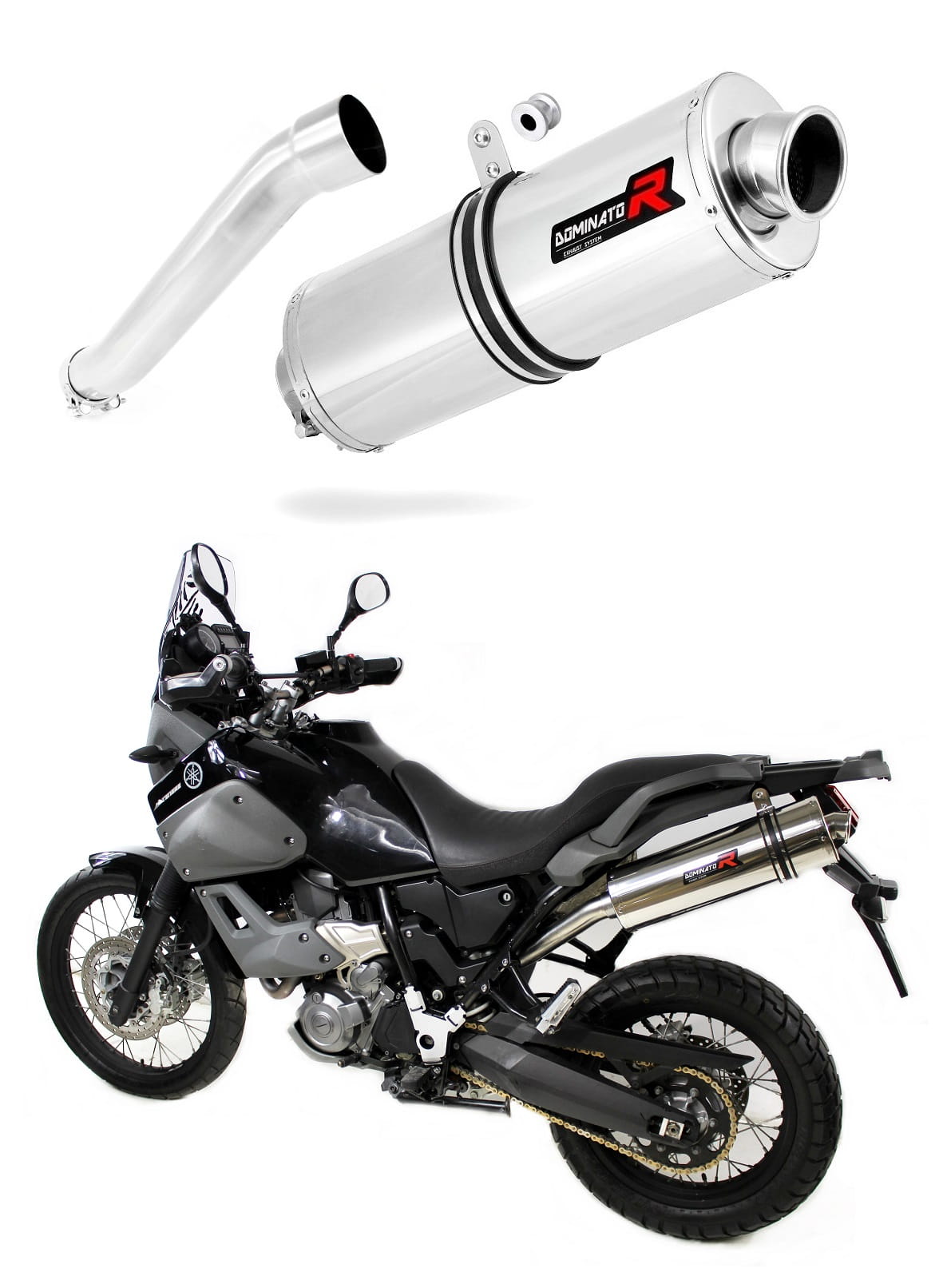 Yamaha XT 660 Z TENERE 2008 - 2016 Exhaust Silencer Muffler OV + dB killer medium 20 m.