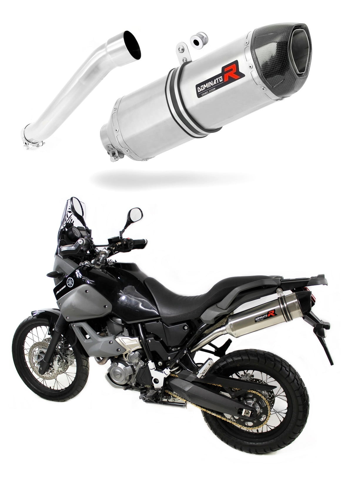 Yamaha XT 660 Z TENERE 2008 - 2016 Exhaust Silencer Muffler HP1 + dB killer medium 20 m.