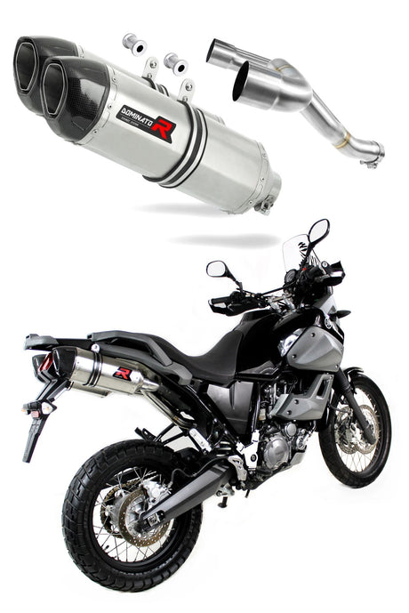 Yamaha XT 660 Z TENERE 2008 - 2016 DUAL Exhaust Silencer Muffler HP1 + dB killer medium 20 m.