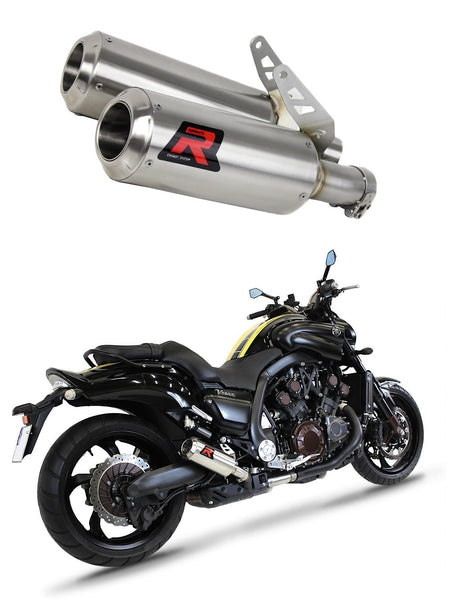 Yamaha V MAX 1700 2009 - 2019 Exhaust Silencer Muffler GP + dB killer medium 20 m.
