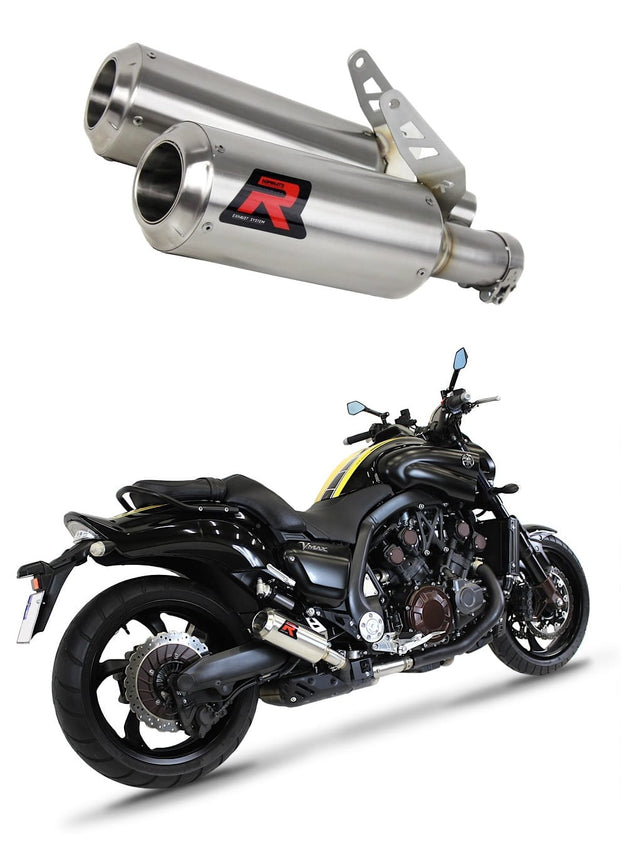Yamaha V MAX 1700 2009 - 2019 Exhaust Silencer Muffler GP + dB killer medium 20 m.