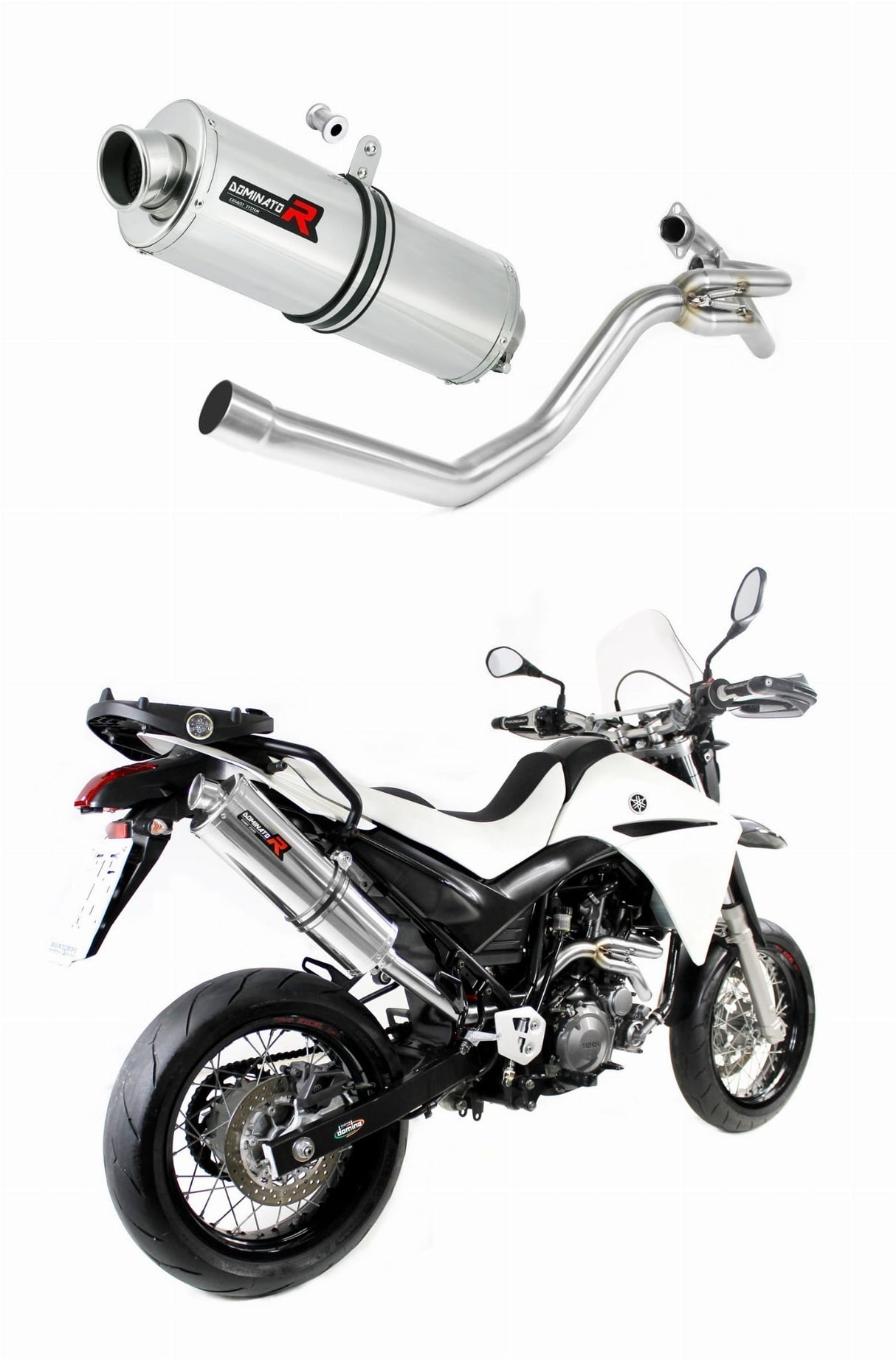 Yamaha XT 660 X 2004 - 2016 side manifold 2 in 1 Exhaust Silencer Muffler OV + dB killer medium 20 m.