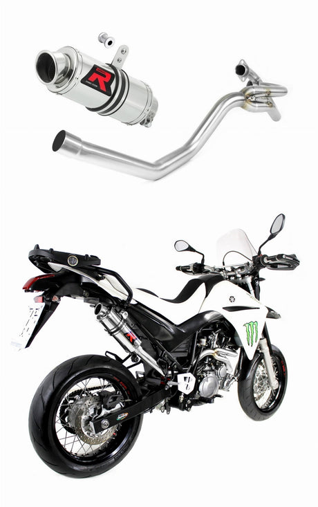 Yamaha XT 660 X 2004 - 2016 side manifold 2 in 1 Exhaust Silencer Muffler GP1 + dB killer medium 20 m.