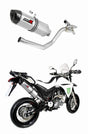 Yamaha XT 660 X 2004 - 2016 side manifold 2 in 1 Exhaust Silencer Muffler HP1 + dB killer medium 20 m.