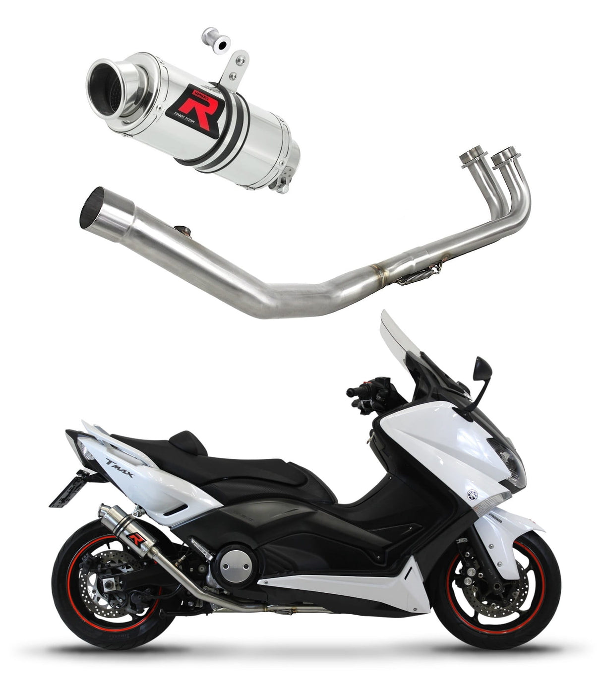 Yamaha XP 530 T-MAX 2012 - 2016 Full Exhaust System Collector Silencer GP1 + dB killer medium 20 m.