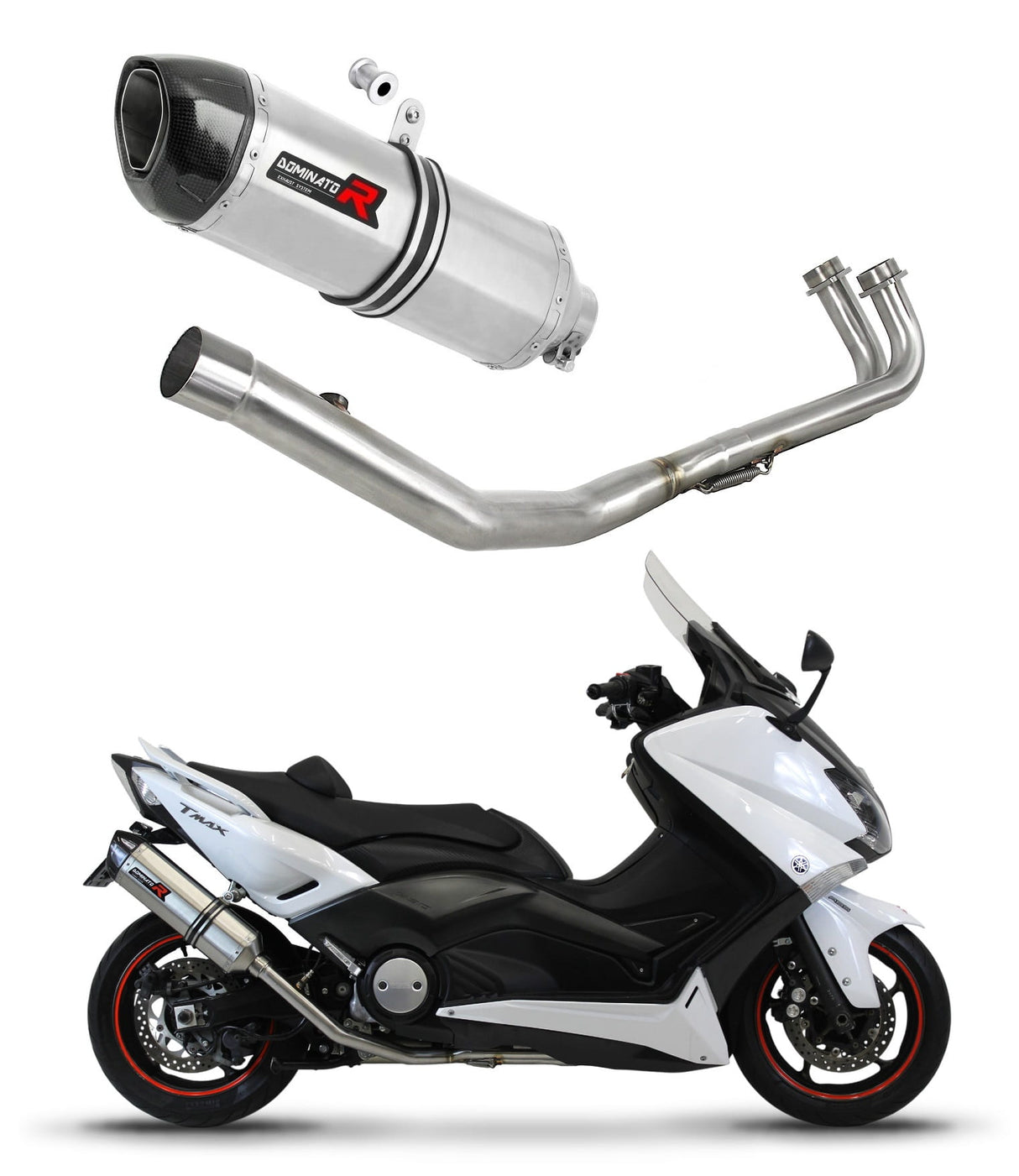 Yamaha XP 530 T-MAX 2012 - 2016 Full Exhaust System Collector Silencer HP1 + dB killer medium 20 m.