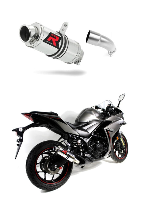 Yamaha YZF R3 2015 - 2018 Exhaust Silencer Muffler GP1 + dB killer medium 20 m.