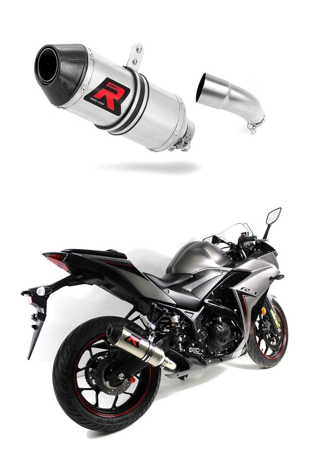 Yamaha YZF R3 2015 - 2018 Exhaust Silencer Muffler HP3 + dB killer medium 20 m.