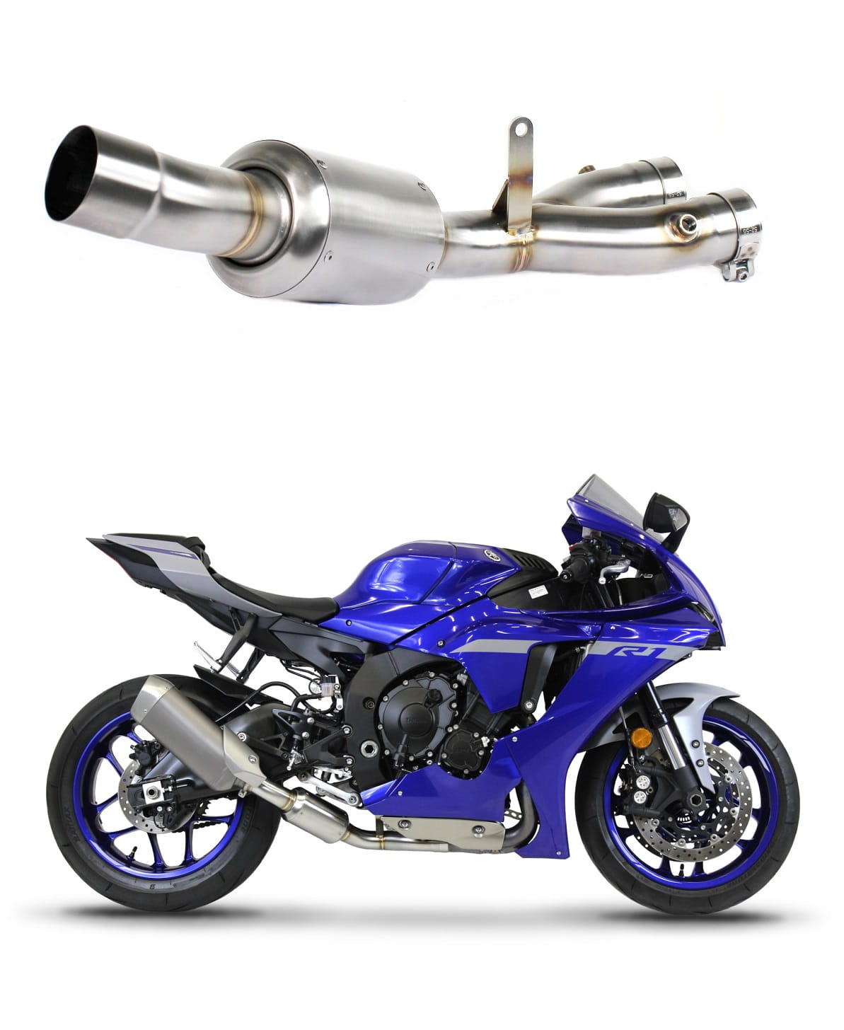 YZF R1 1000 Exhaust Cat Eliminator DECAT EX RN49 2017 - 2019 20 m.