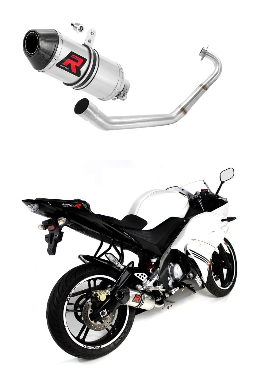 Yamaha YZF R125 2014 - 2018 Full Exhaust System Collector Silencer HP3 + dB killer medium 20 m.