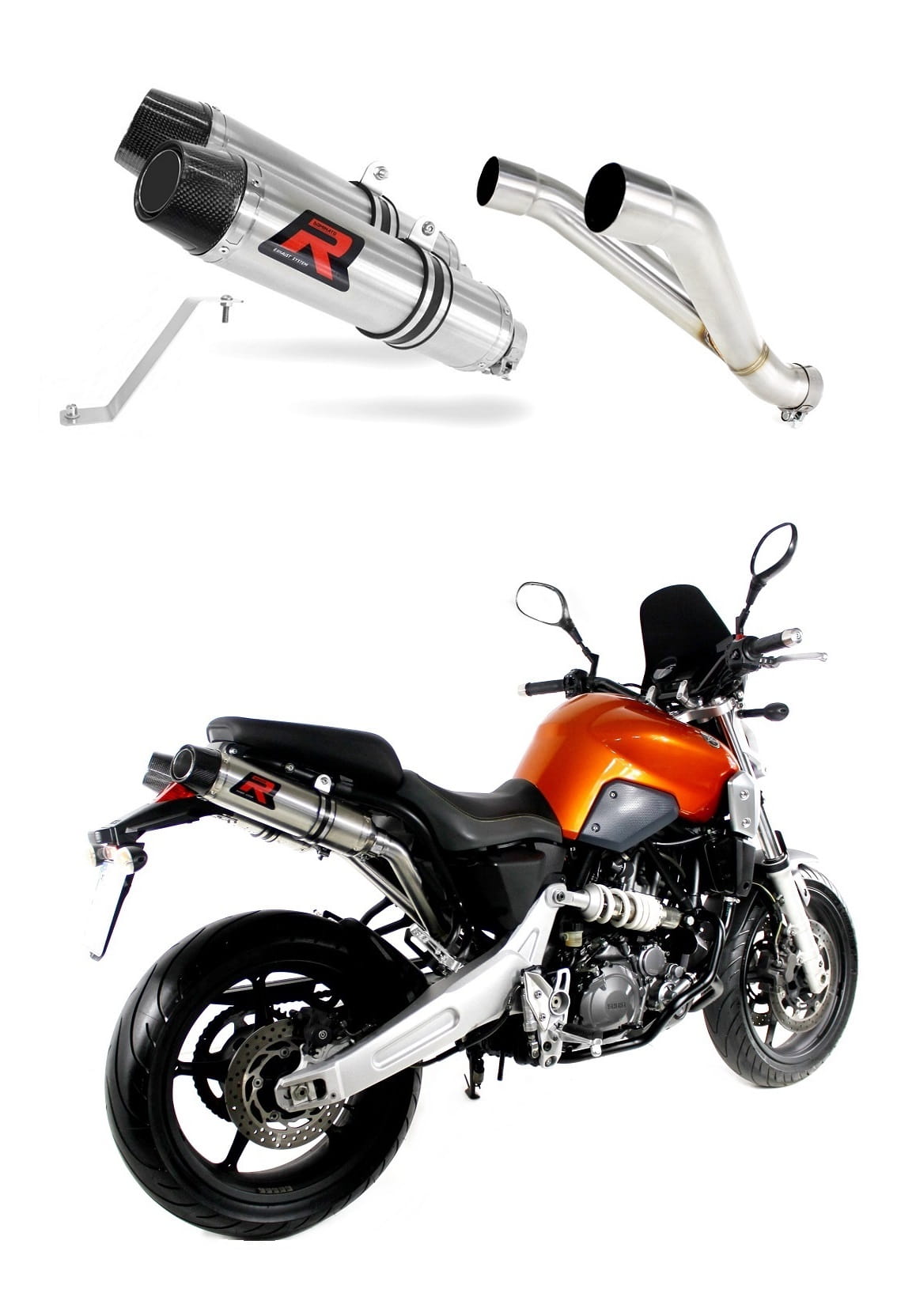 Yamaha MT 03 660 2006 - 2013 Exhaust Silencer Muffler HP3 + dB killer medium 20 m.