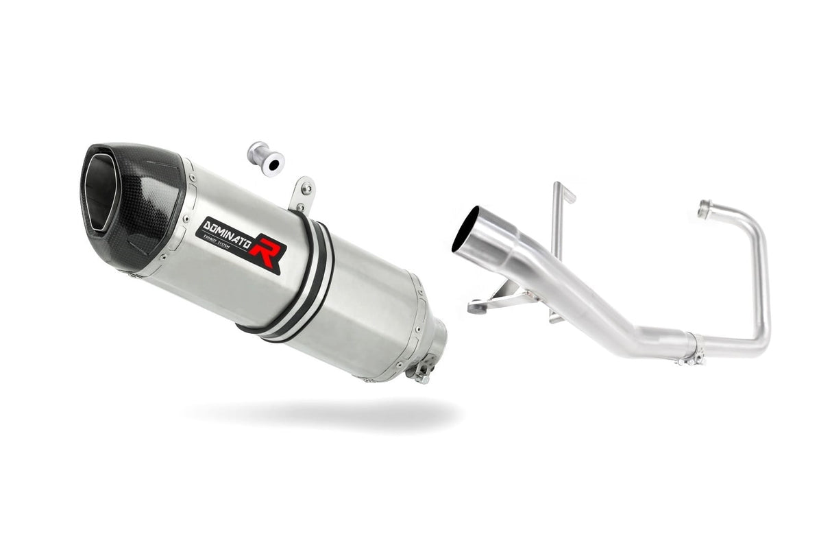 Yamaha YBR 125 2000 - 2008 Full Exhaust System Collector Silencer HP1 + dB killer medium 20 m.