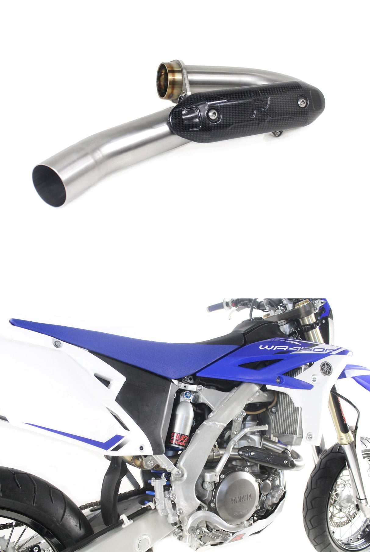 Dominator headers/collector for WR 450 F Header pipe 2012-2015