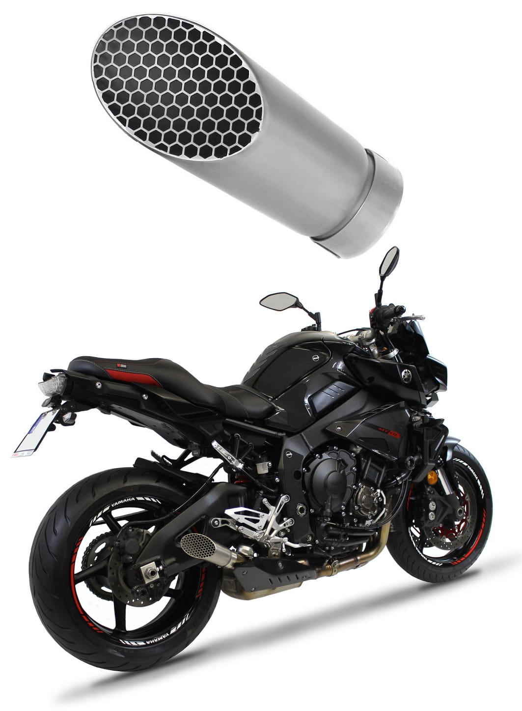 Dominator motorcycle exhaust GP for MT-10 RN45 Megaphone GP 3 Titanium 2016-2020