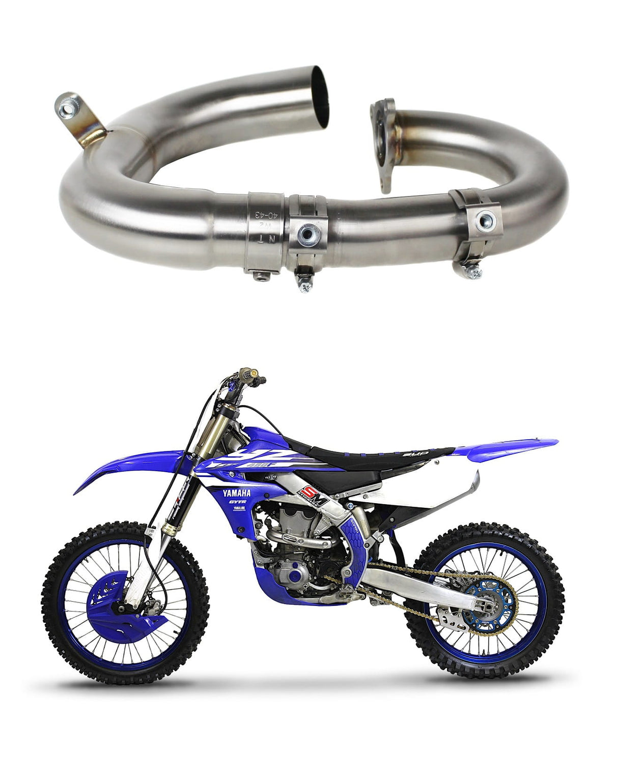 YZ 450 F Exhaust Header pipe 2018 - 2019 20 m.