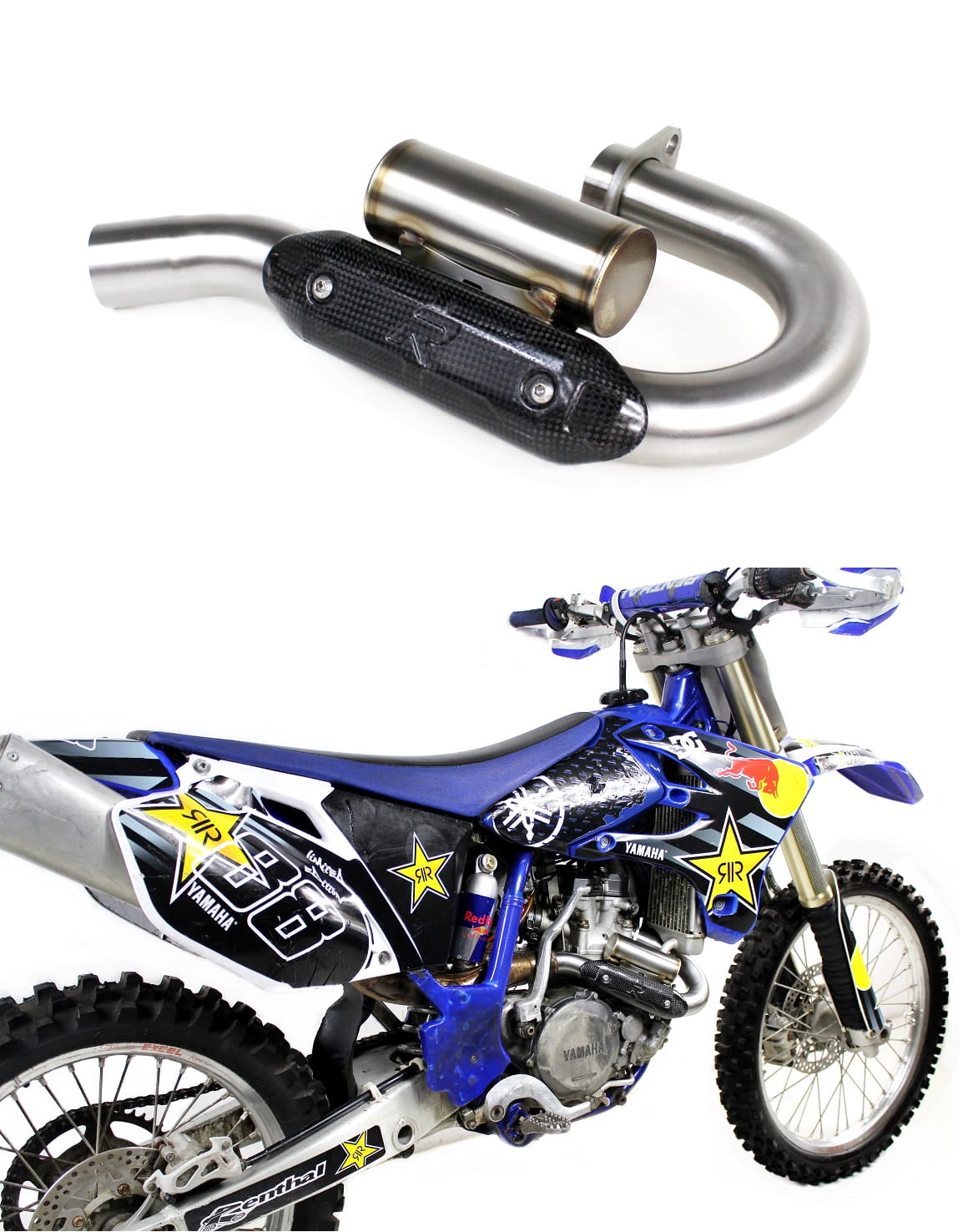 YZF 450 Exhaust Header pipe with PowerBomb 2003 - 2005 20 m.