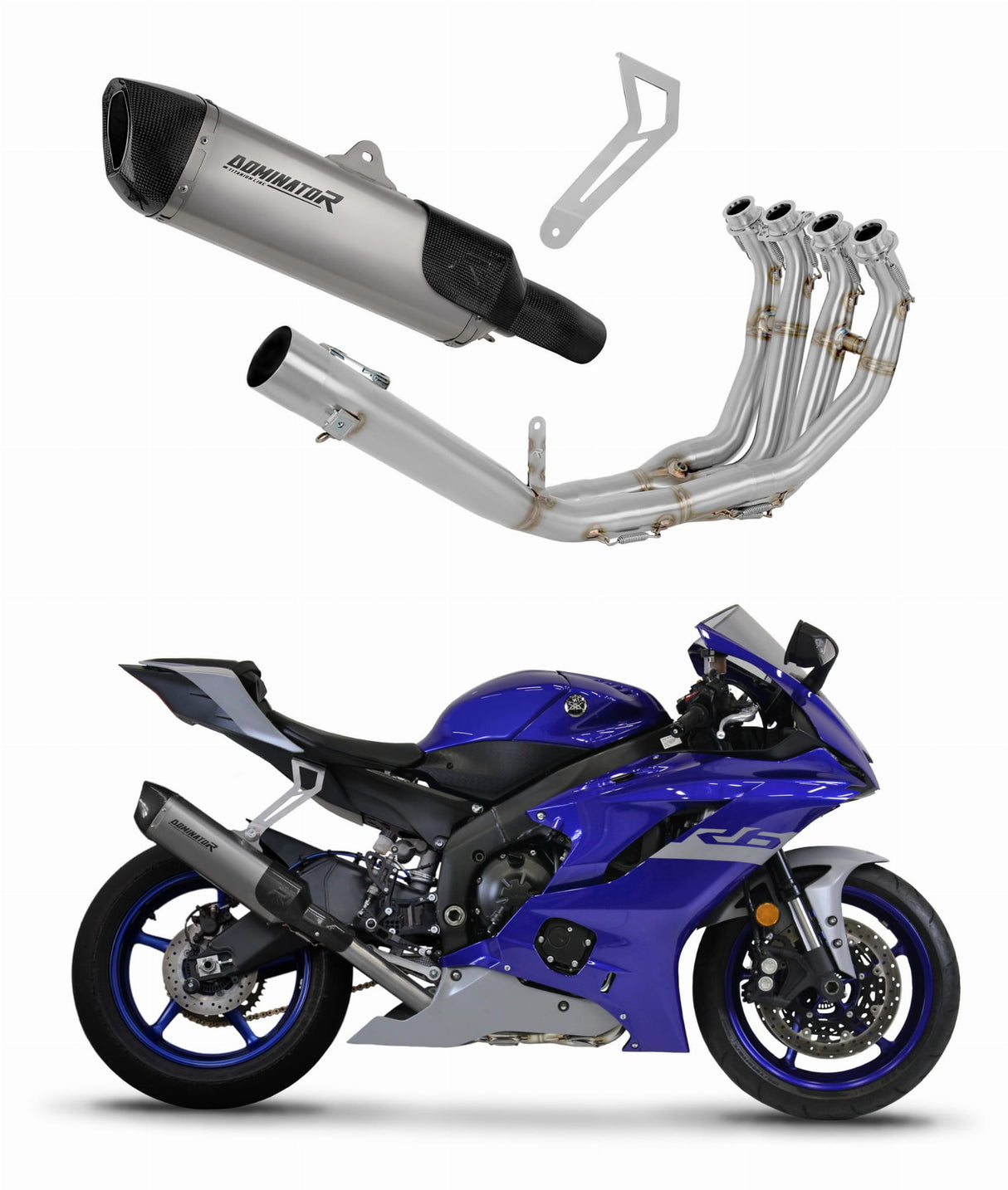 Yamaha YZF R6 2017 - 2023 Full Exhaust System Silencer Titanium HP6 + db killer 20 m.