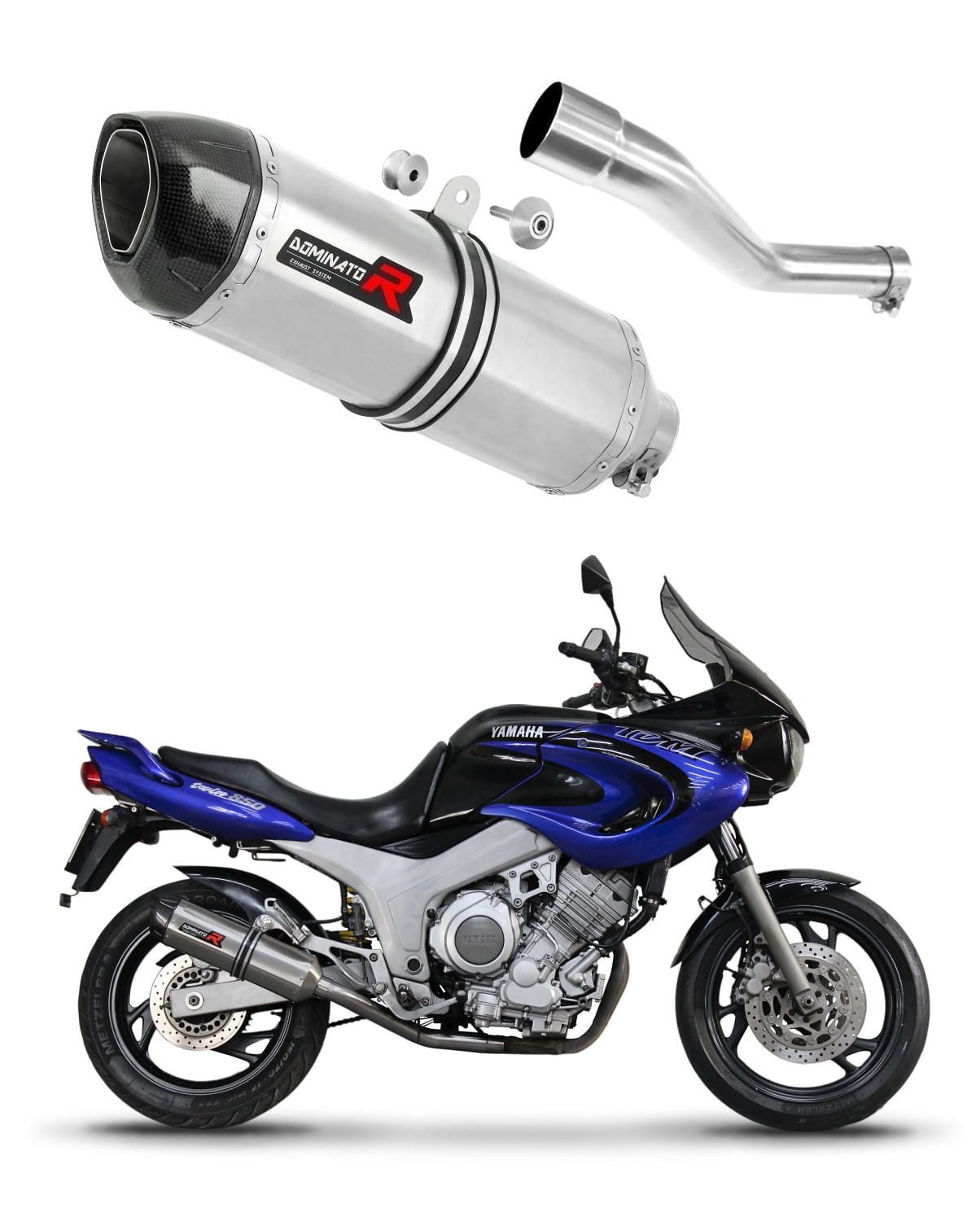 Yamaha TDM 850 Right Side 1991 - 1995 Exhaust Silencer Muffler HP1 + dB killer medium 19 m.