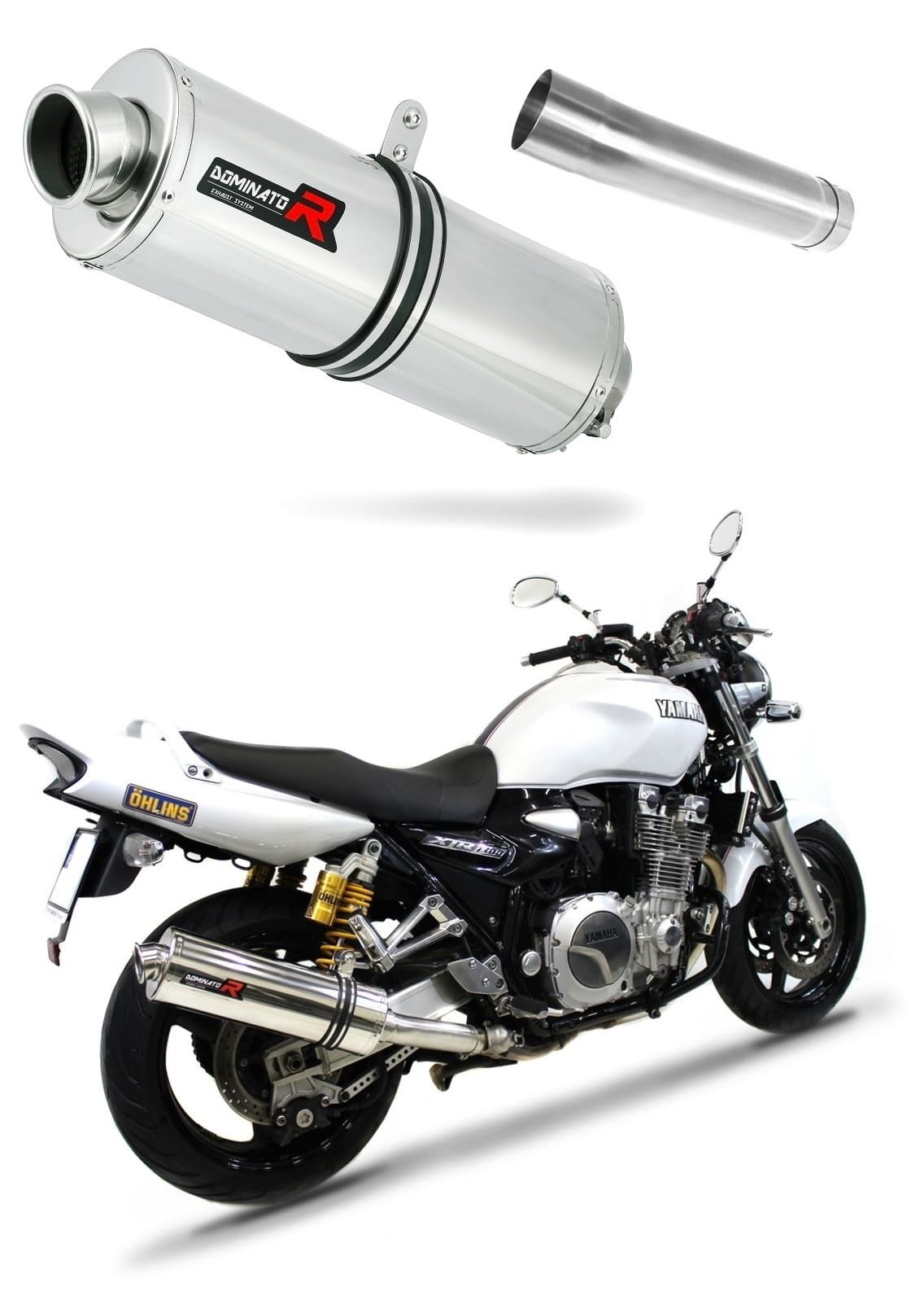 Yamaha XJR 1300 2007 - 2016 Exhaust Silencer Muffler OV + dB killer medium 20 m.
