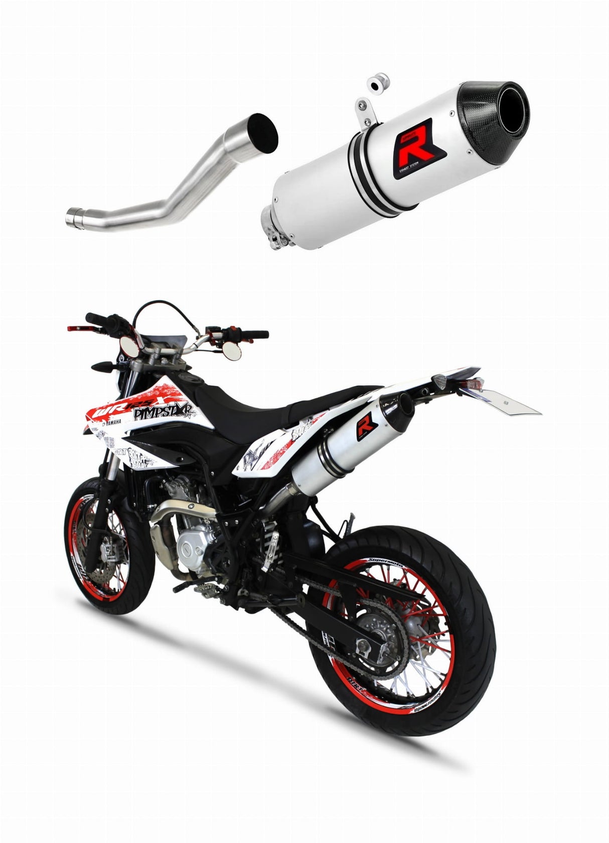 Yamaha WR 125 X 2009 - 2014 Exhaust Silencer Muffler MX2 + dB killer medium 20 m.