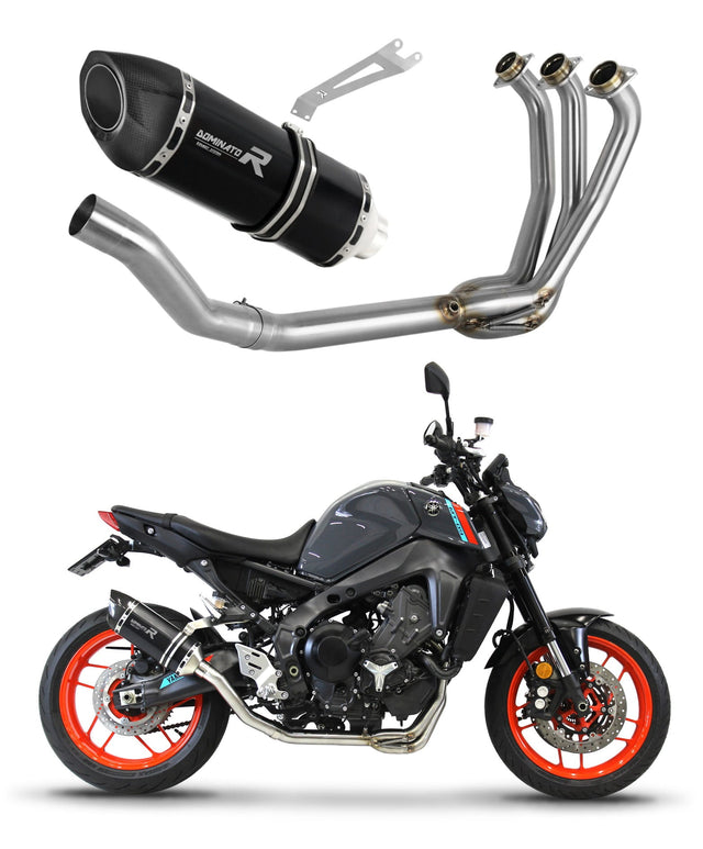 Yamaha MT 09 2021 - 2023 Full Exhaust System Collector Silencer HP5 BLACK + dB killer medium 20 m.