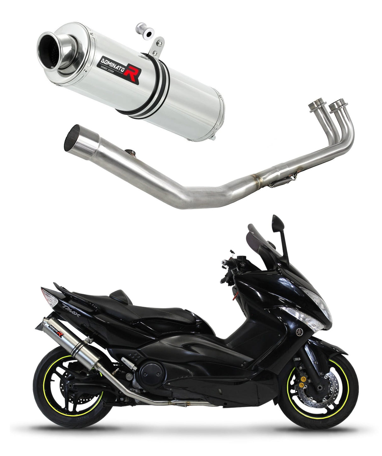Yamaha T-MAX 500 2008 - 2011 Full Exhaust System Collector Silencer ST + dB killer medium 20 m.
