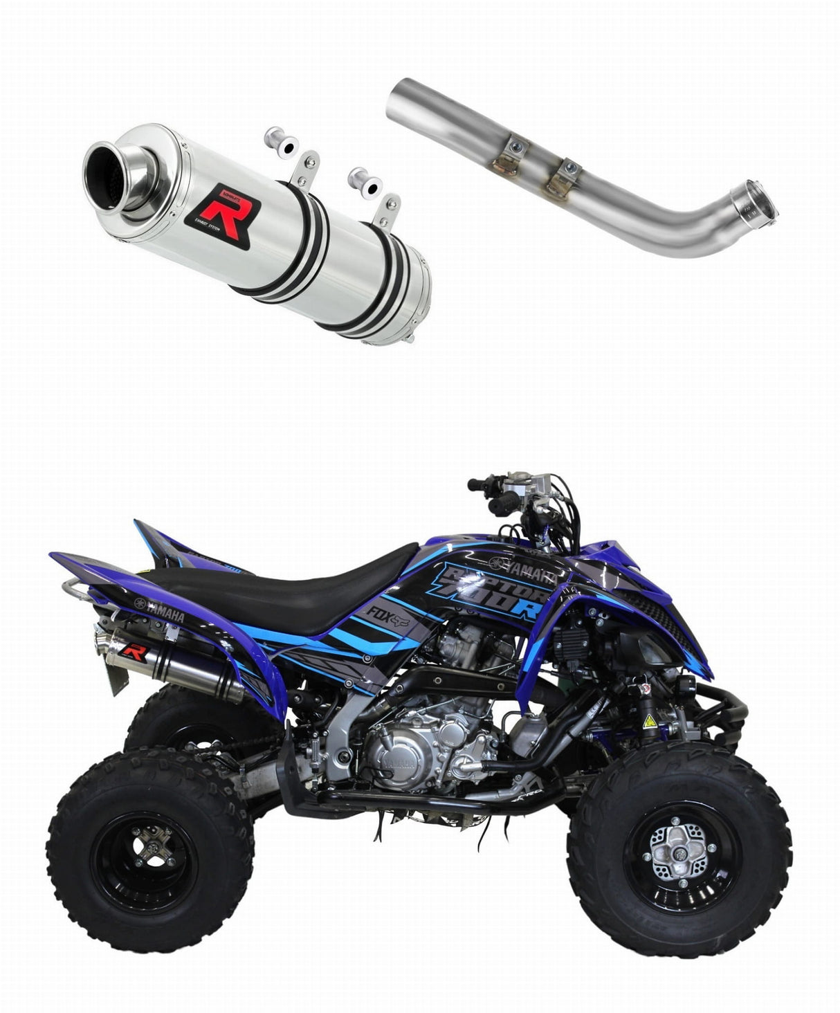 Yamaha RAPTOR 700 R 2015 - 2021 Exhaust Silencer Muffler GP1 + dB killer medium 20 m.