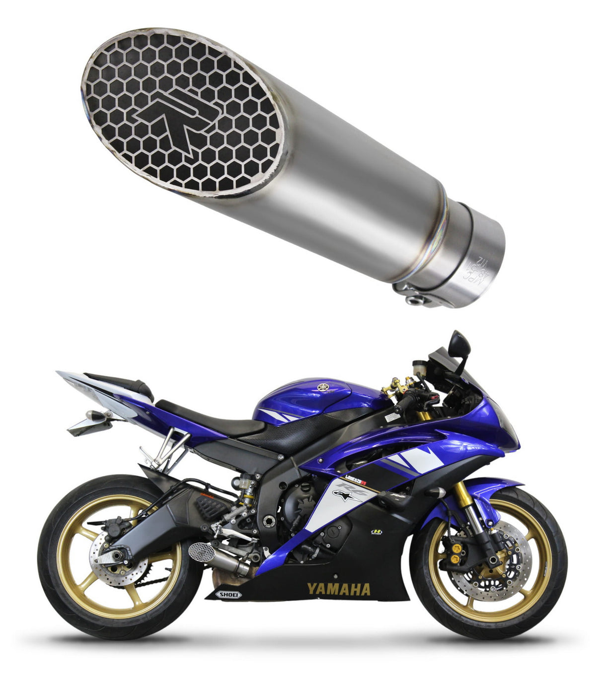 Yamaha YZF R6 2006 - 2016 Exhaust Megaphone Titanium GP3 20 m.