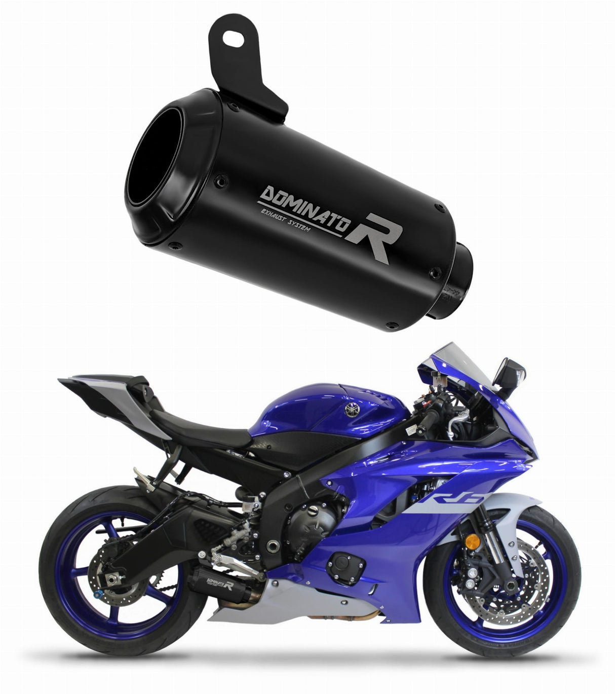 Yamaha YZF R6 2017 - 2023 Exhaust Silencer Muffler GPS BLACK + dB killer medium 20 m.