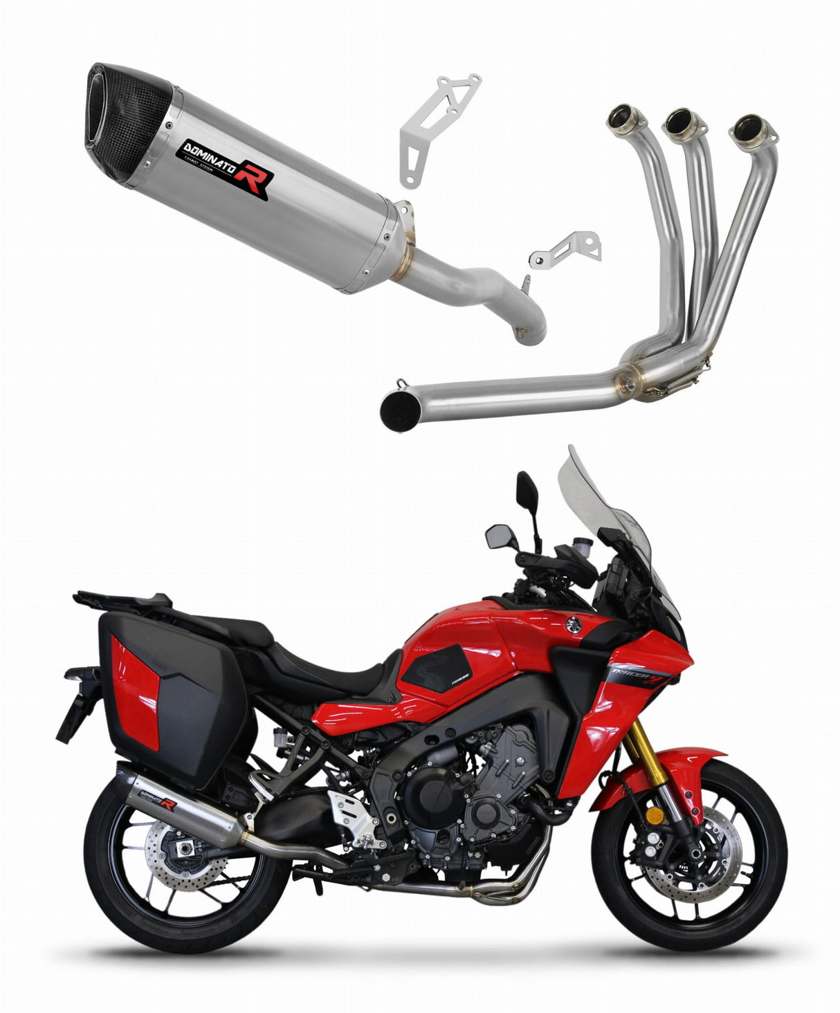 Yamaha Tracer 9 / GT 2021 - 2024 Full Exhaust System Collector Silencer HP6 + dB killer medium 20 m.