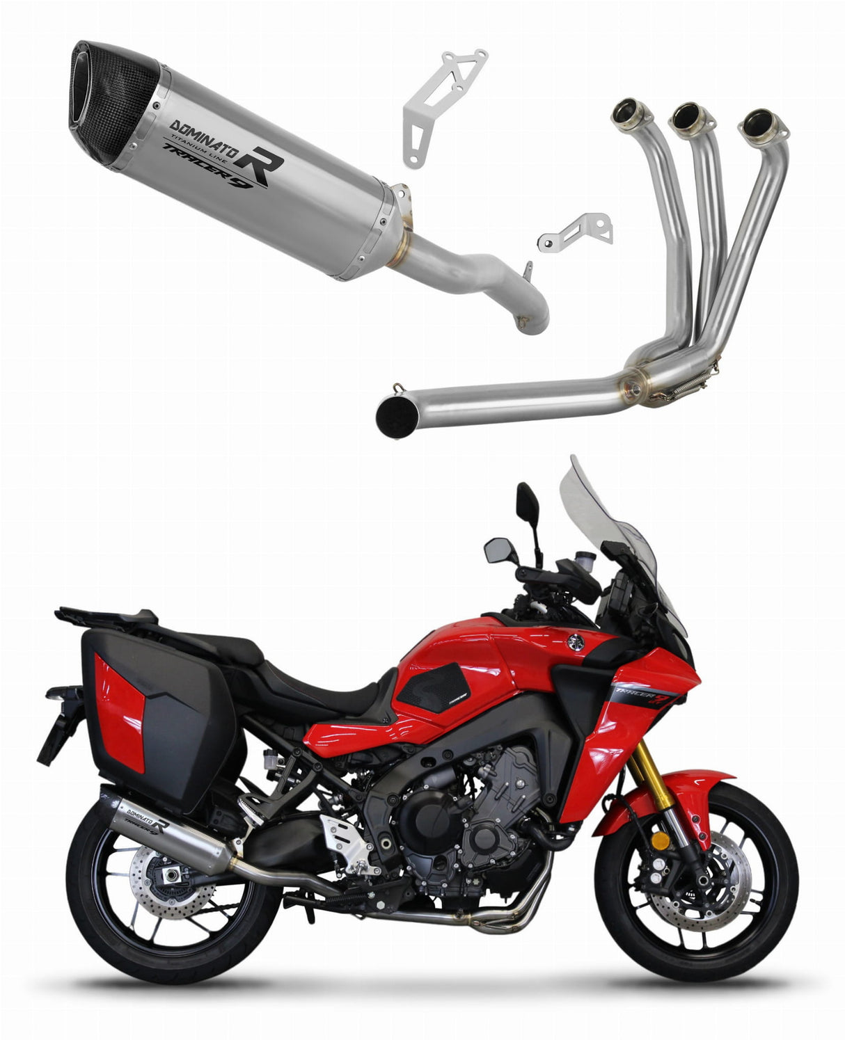 Yamaha Tracer 9 / GT 2021 - 2024 Full Exhaust System Silencer Titanium HP6 + dB killer medium 20 m.