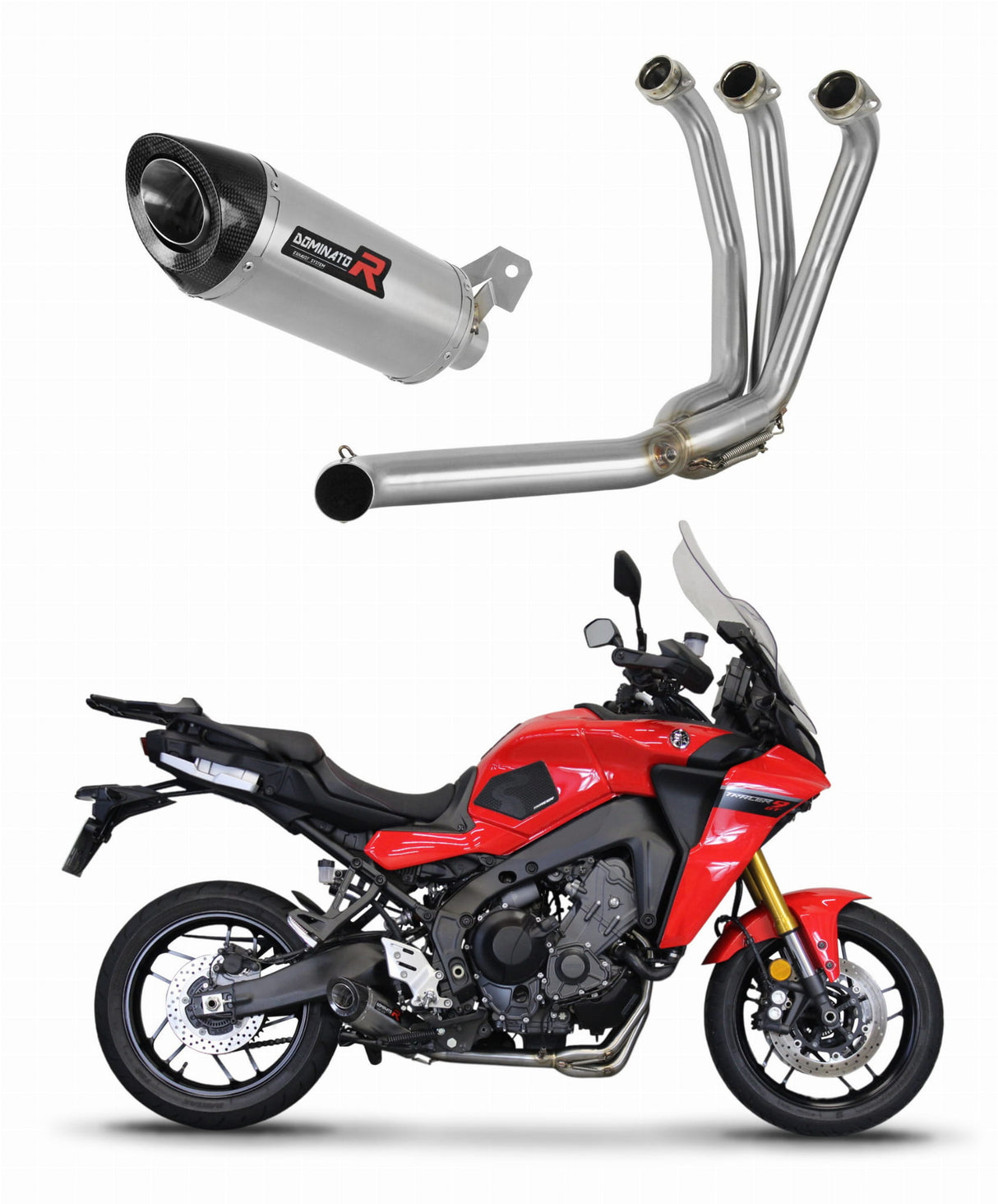 Yamaha Tracer 9 / GT 2021 - 2024 Full Exhaust System Collector Silencer HP8 + dB killer medium 20 m.