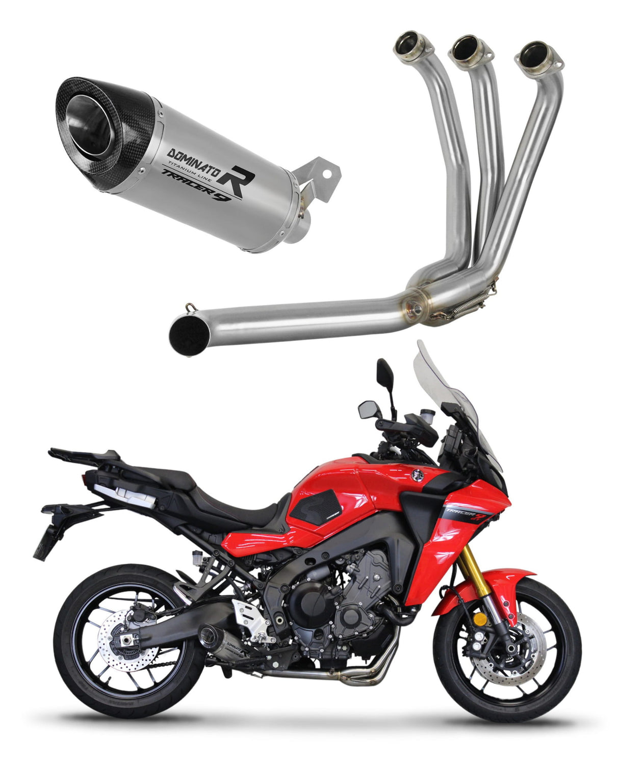 Yamaha Tracer 9 / GT 2021 - 2024 Full Exhaust System Silencer Titanium HP8 + dB killer medium 20 m.