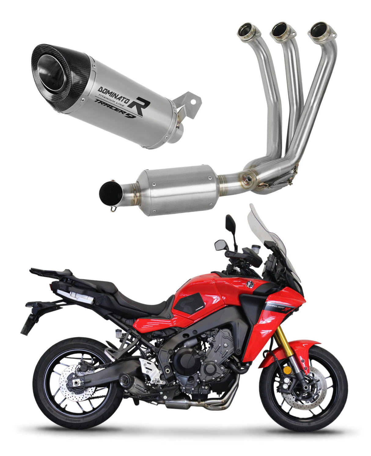 Yamaha Tracer 9 / GT 2021 - 2024 Full Exhaust System Silencer Titanium HP8 EX + dB killer medium 20 m.