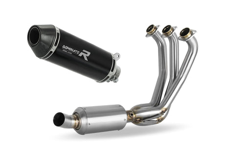 Yamaha XSR 900 2022 - 2023 Low Level EX Full Exhaust System Collector Silencer HP3 BLACK + dB killer 20 m.