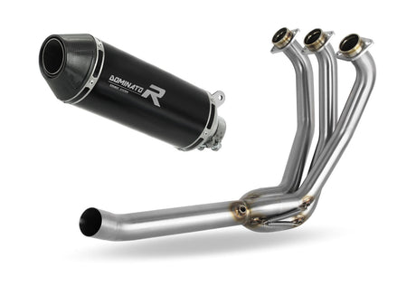 Yamaha XSR 900 2022 - 2023 Low Level Full Exhaust System Collector Silencer HP3 BLACK + dB killer 20 m.